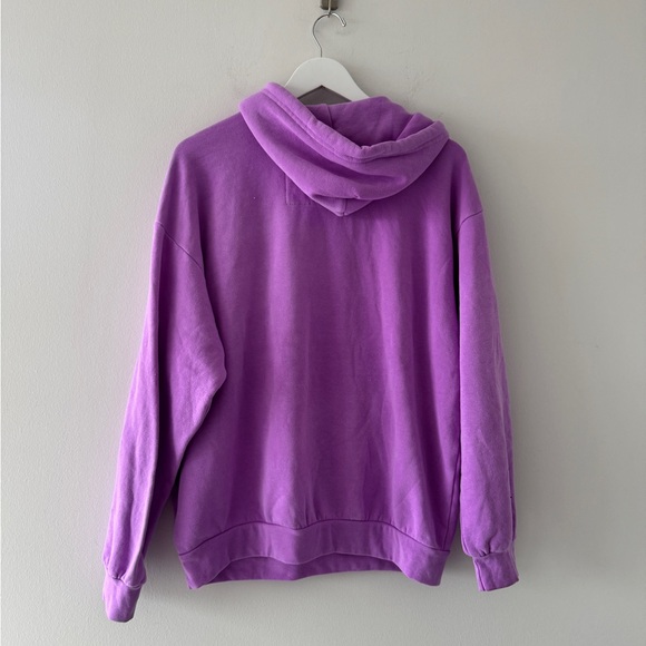 AVIATOR NATION Logo Pullover Relaxed Hoodie in Neon Purple M - Picture 6 of 8